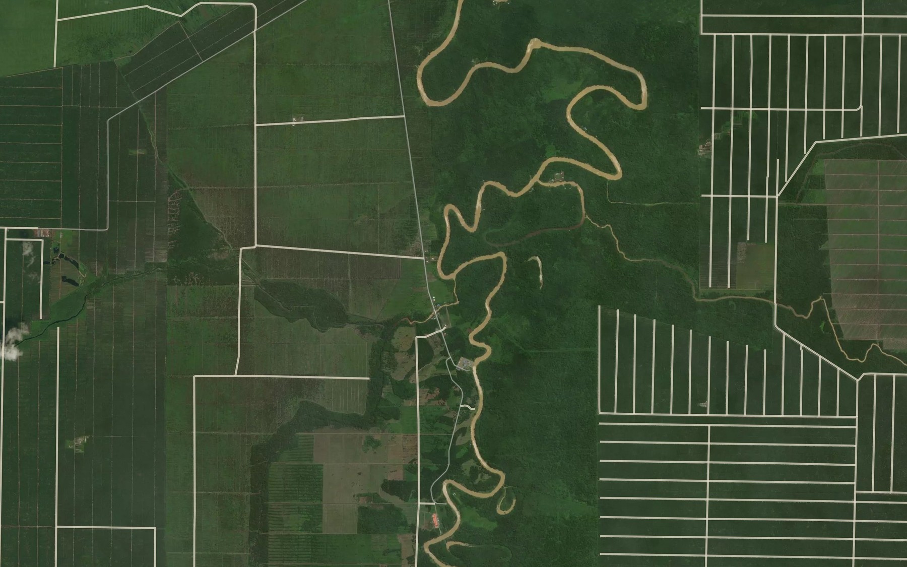 Satellite map of the Sungai Bakung