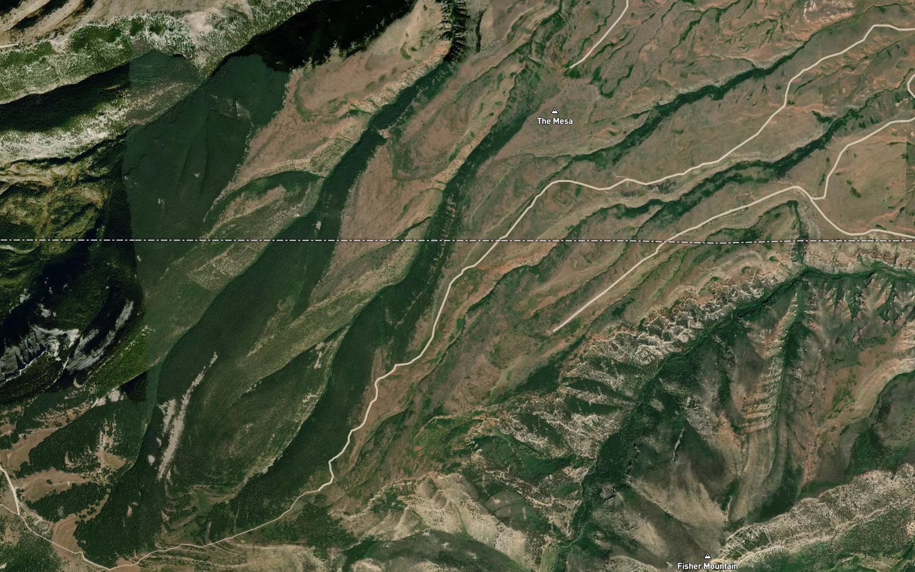 Satellite map of the Willow Spring