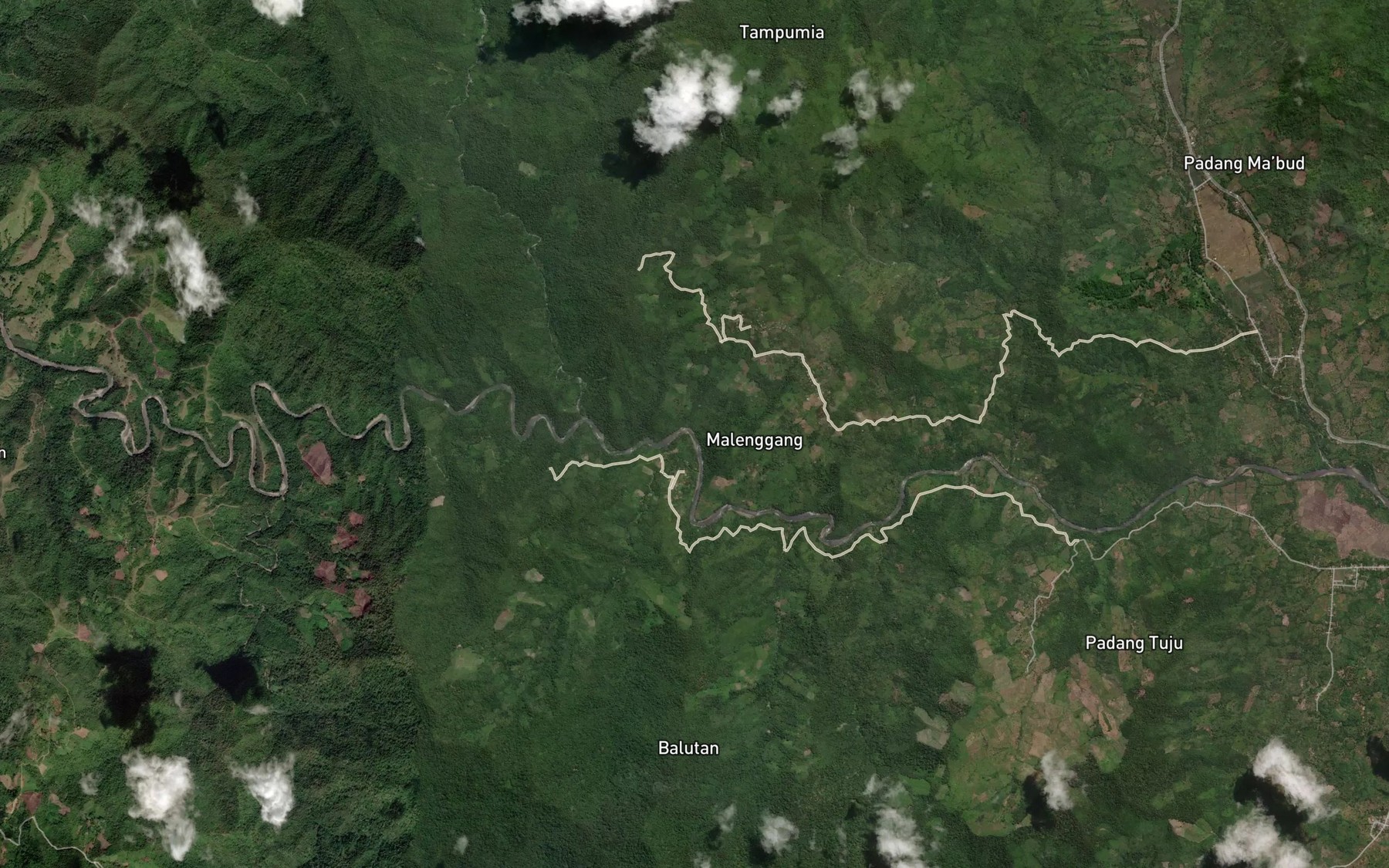 Satellite map of the Salu Tapang