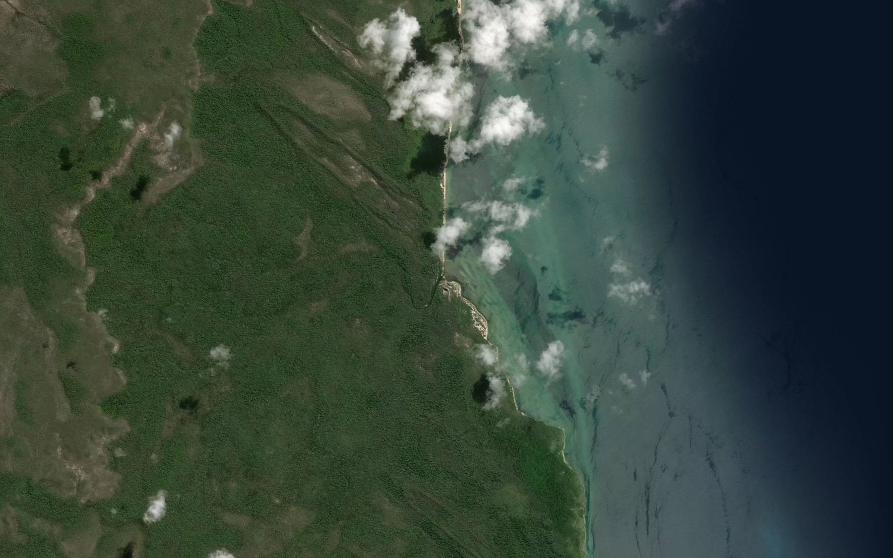 Satellite map of the Camisade Creek