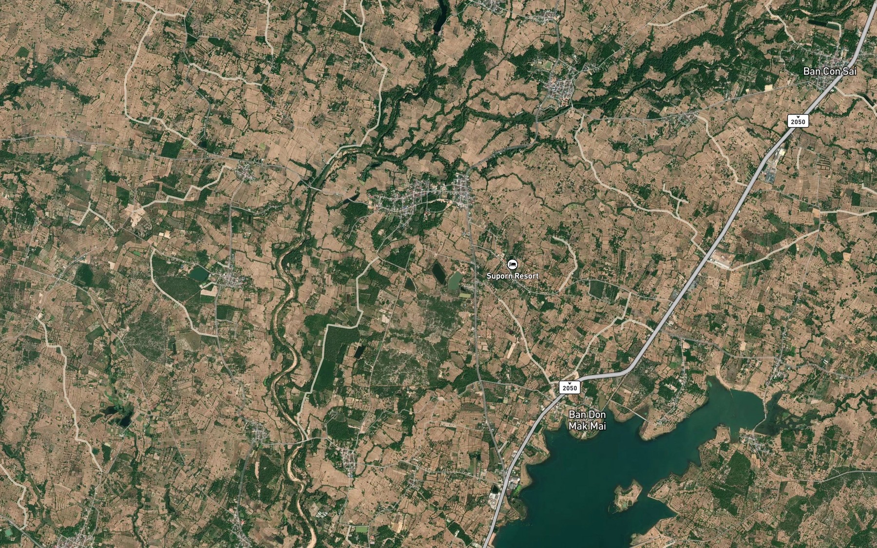 Satellite map of the Nong Prong Daeng