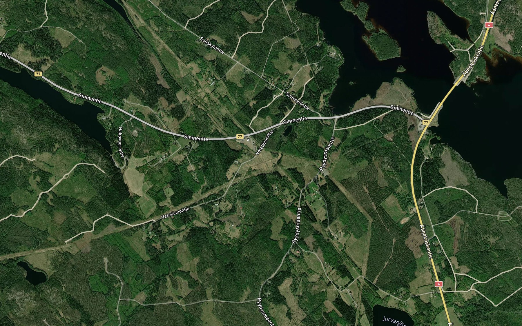 Satellite map of the Nuottapuro
