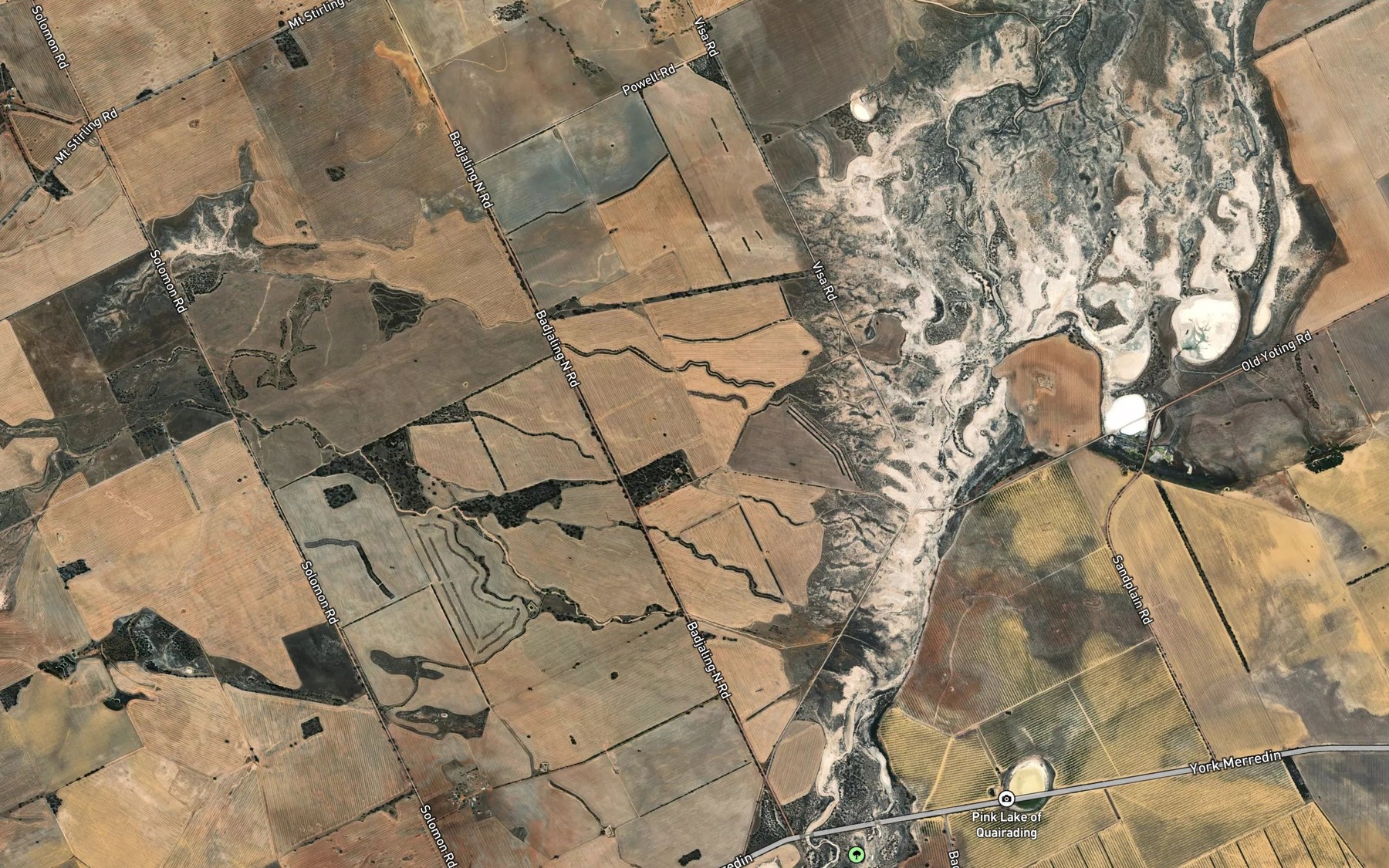 Satellite map of the Conallan Creek