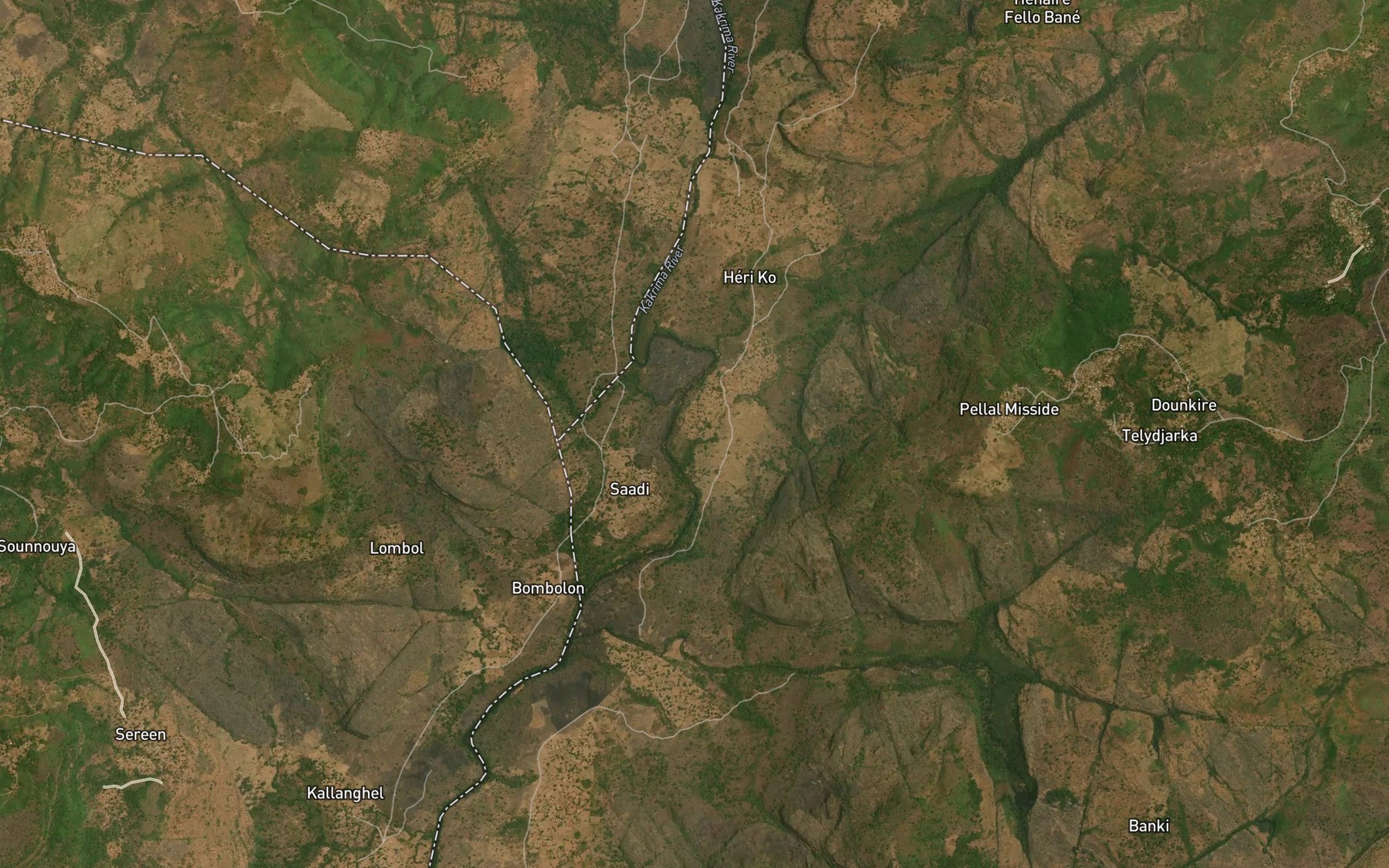 Satellite map of the Labatou