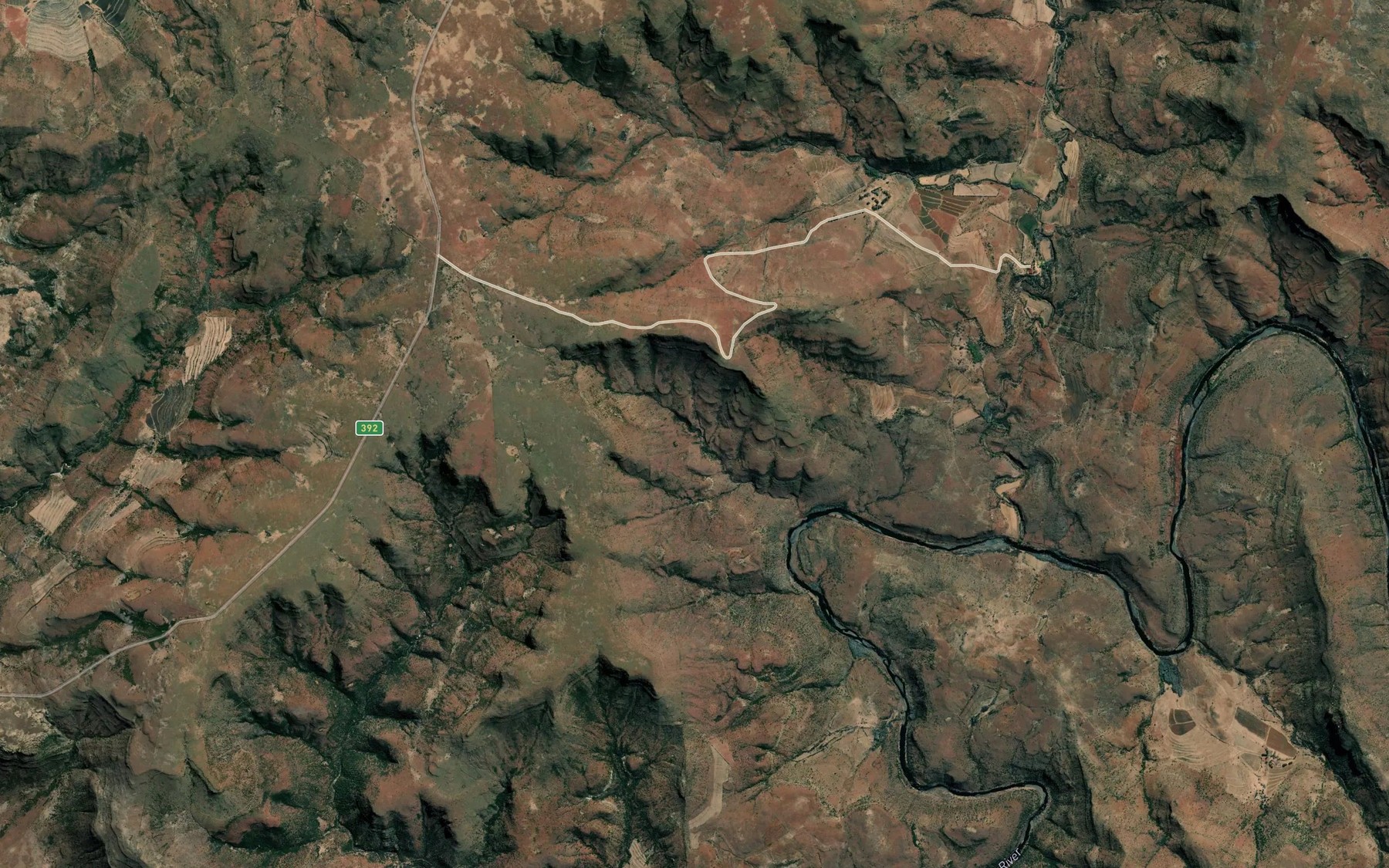 Satellite map of the Leliekloof