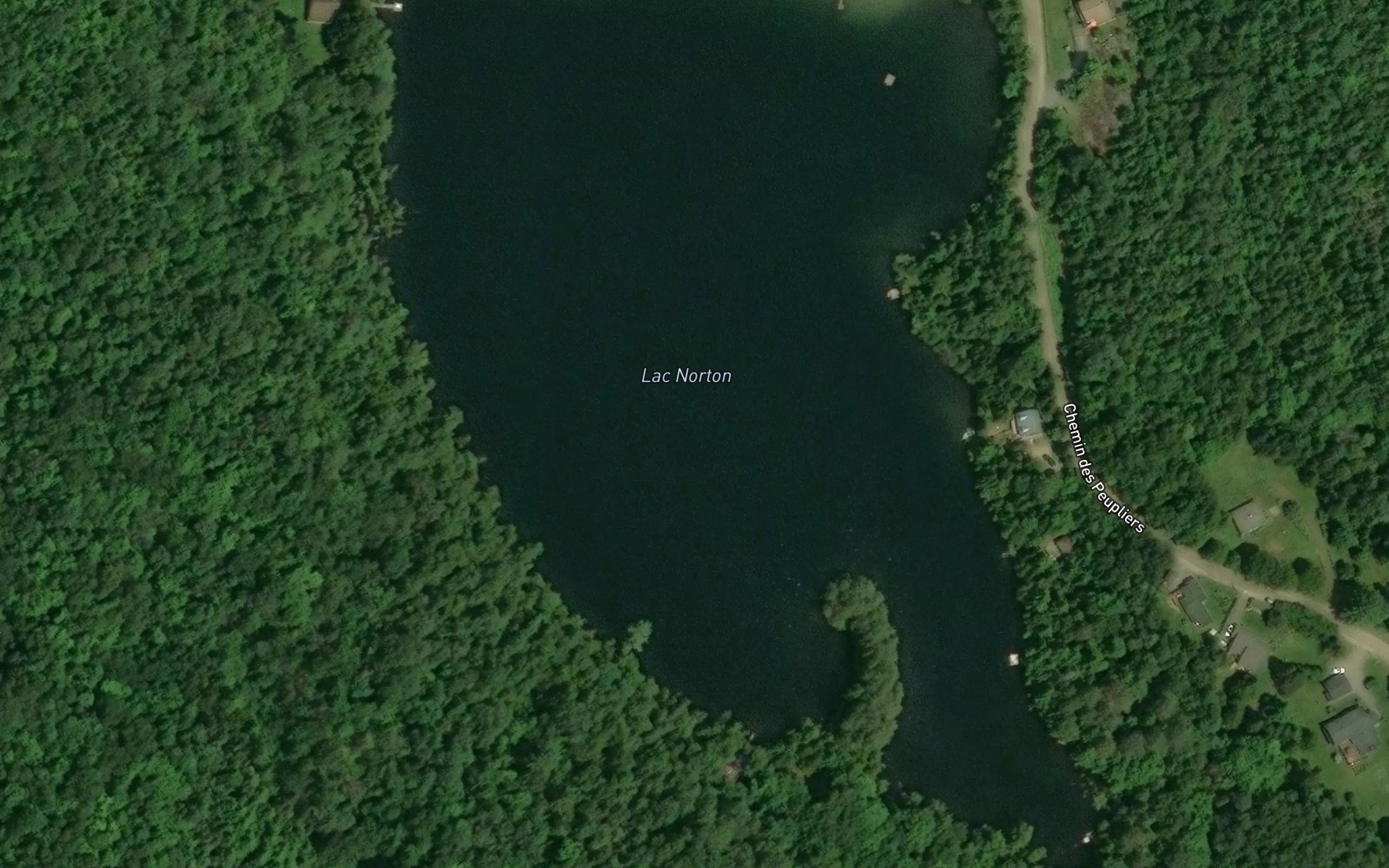 Satellite map of the Lac Norton