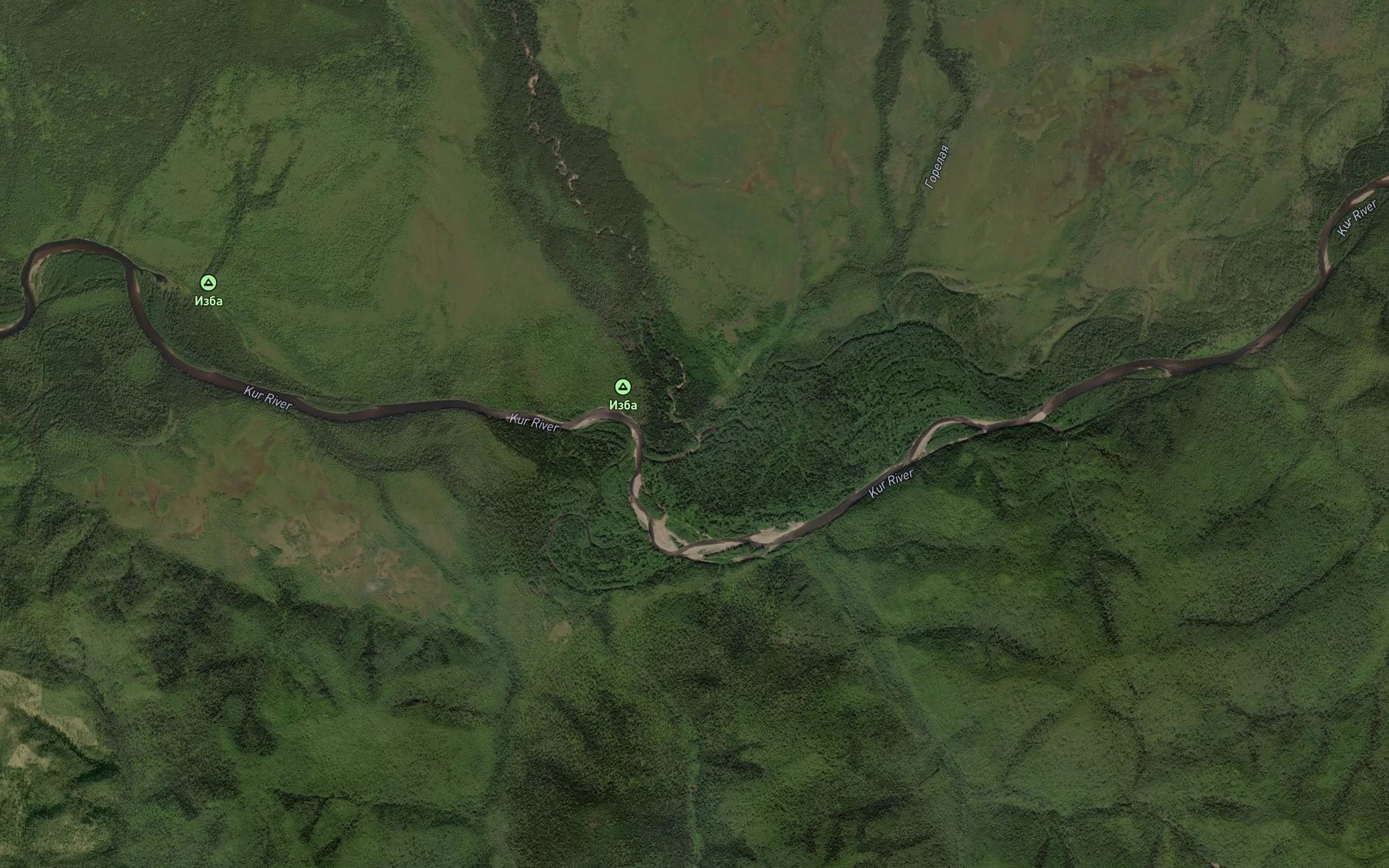 Satellite map of the Yeranna