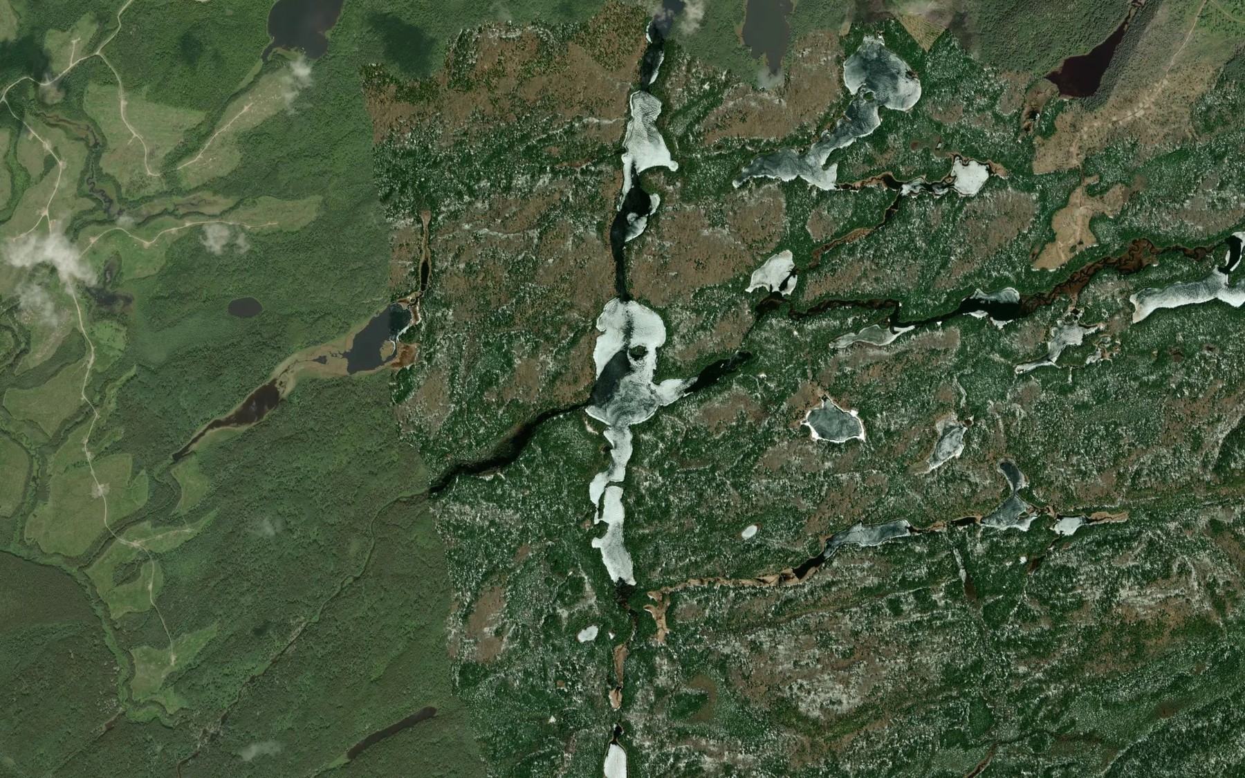 Satellite map of the Miriam Creek