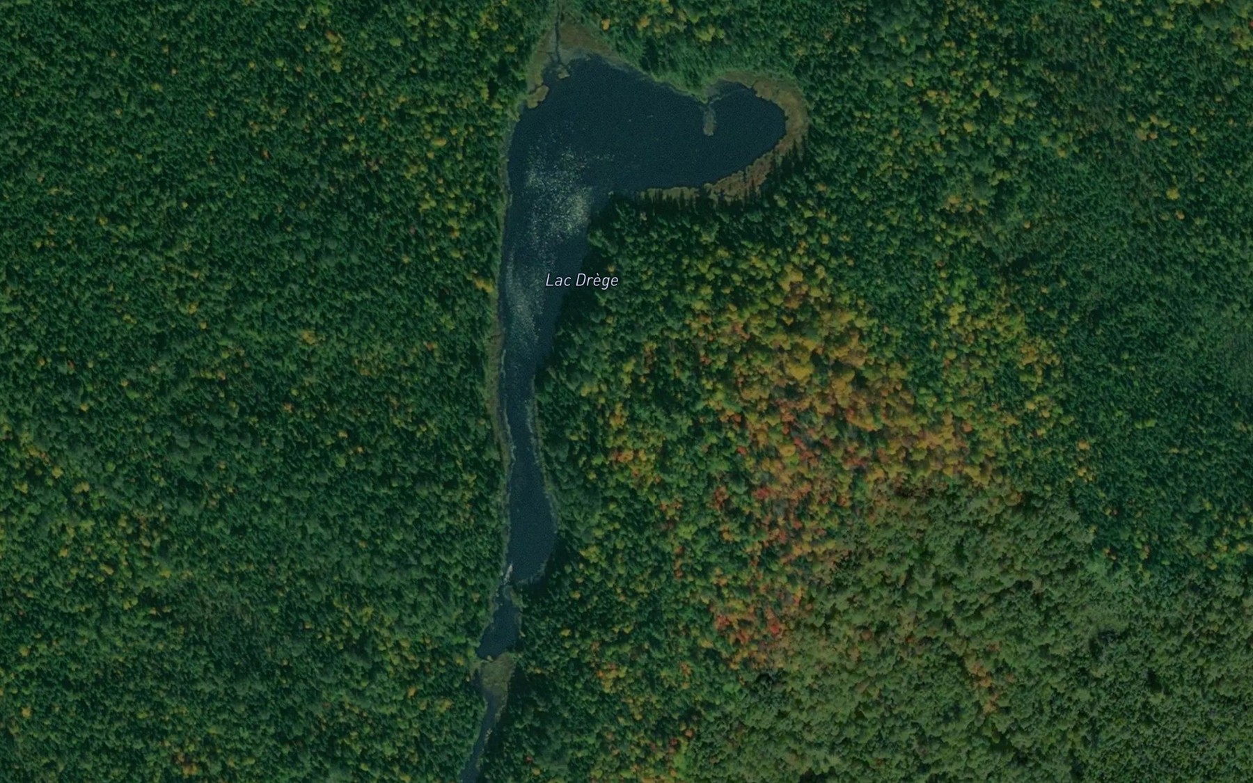 Satellite map of the Lac Drege