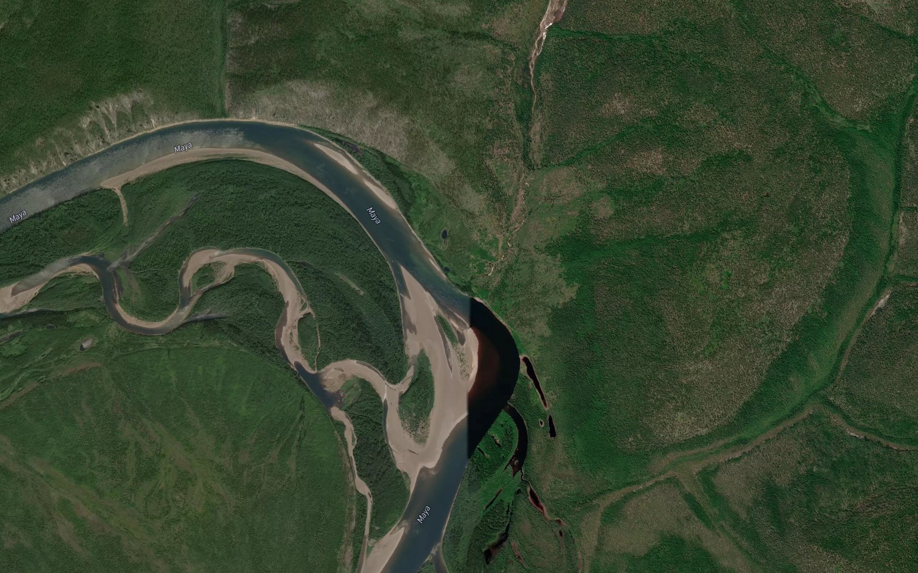 Satellite map of the Abylamakon