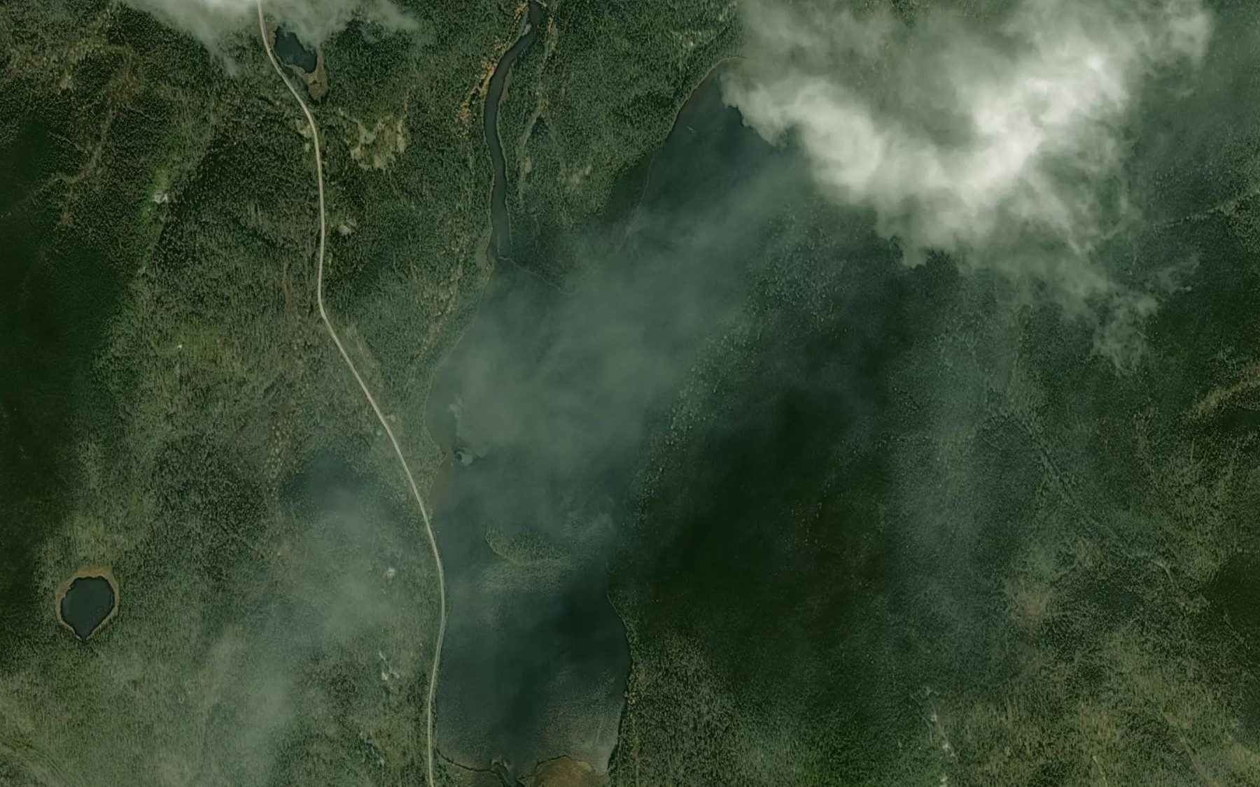 Satellite map of the Lac de l'Ile