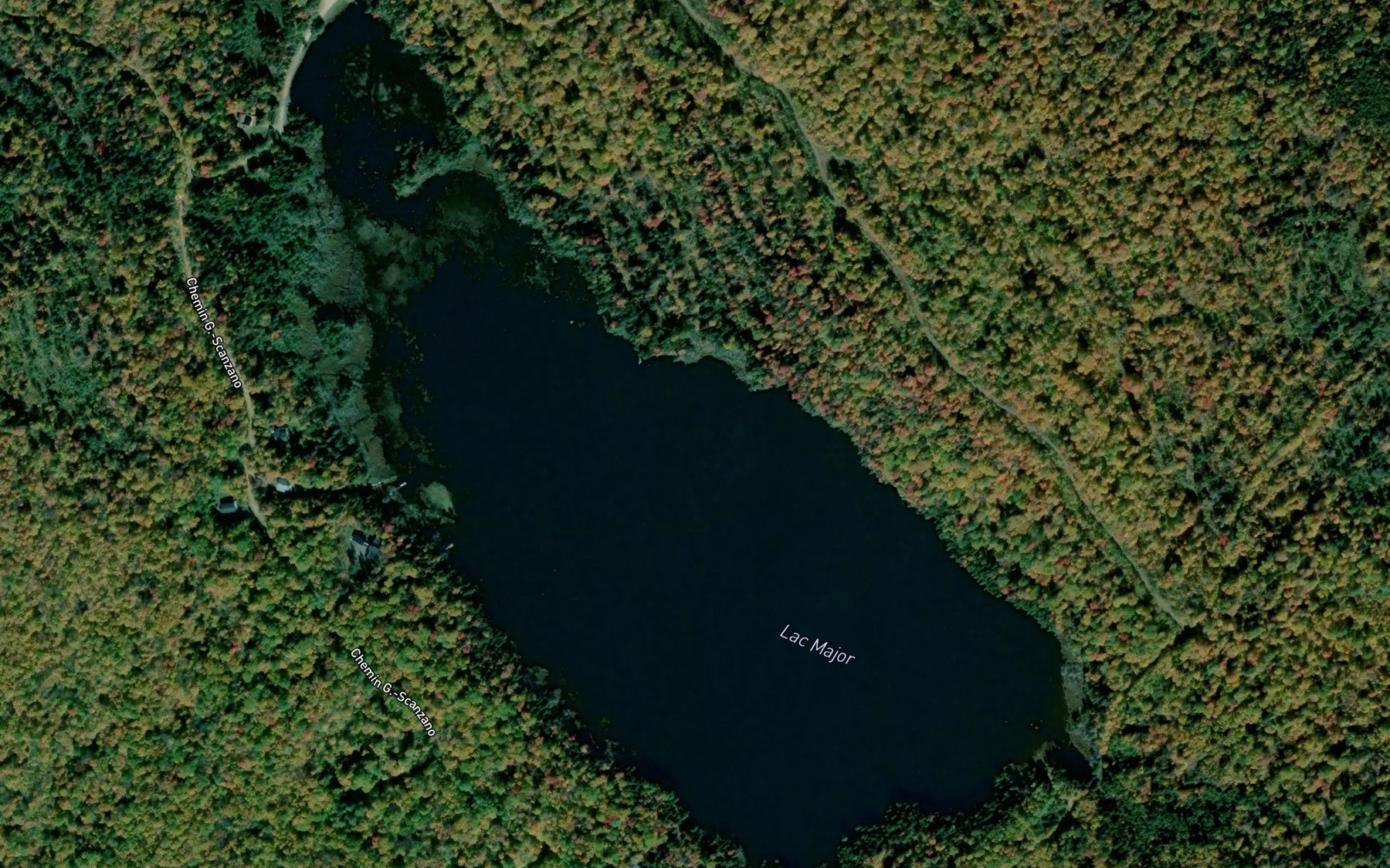 Satellite map of the Lac Major