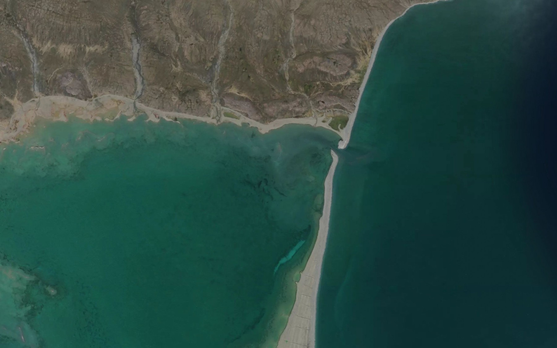 Satellite map of the Laguna Nezhdannaya