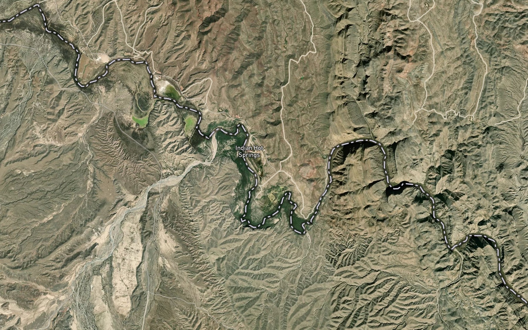 Satellite map of the Masins Spring