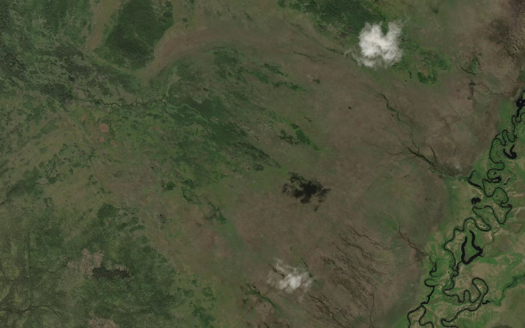 Satellite map of the Aremna