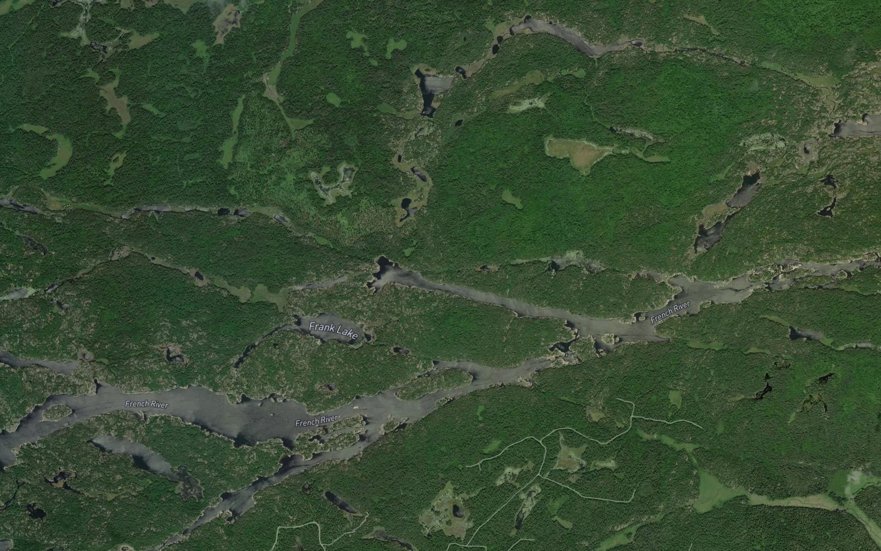 Satellite map of the Wolfe Cove