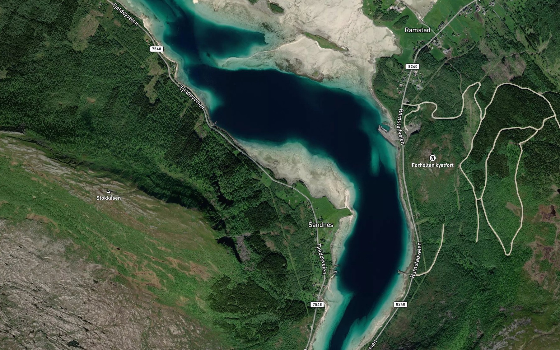 Satellite map of the Osan
