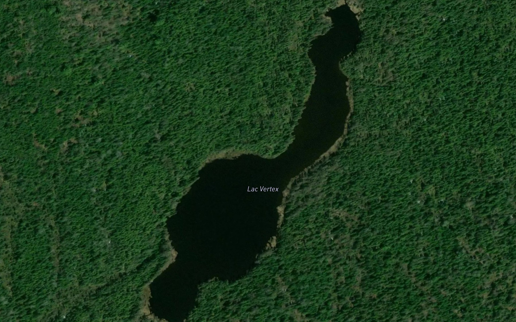 Satellite map of the Lac Vertex