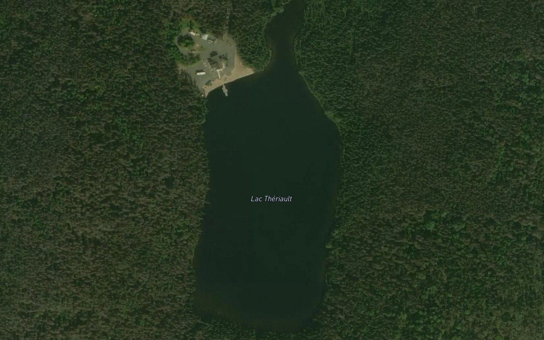 Satellite map of the Lac Theriault