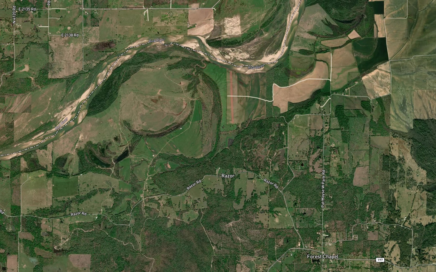 Satellite map of the Emerson Lake