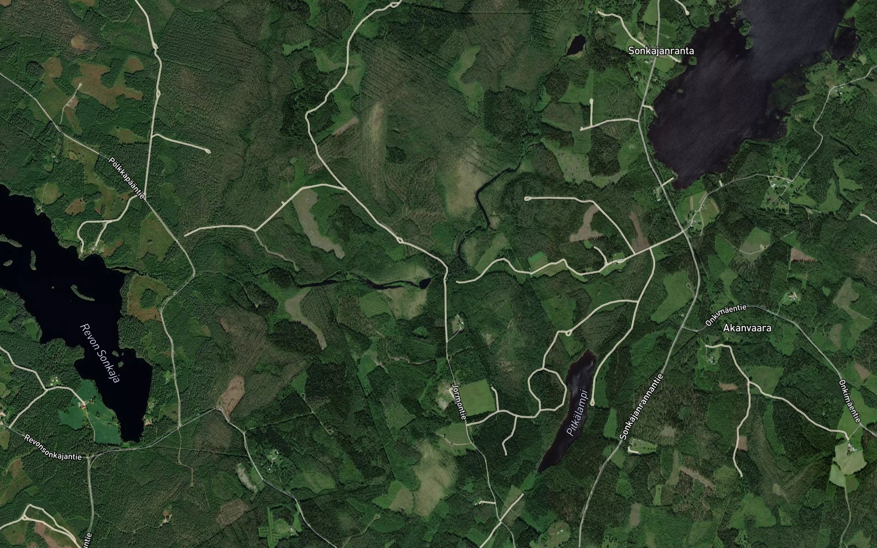 Satellite map of the Myllykoski