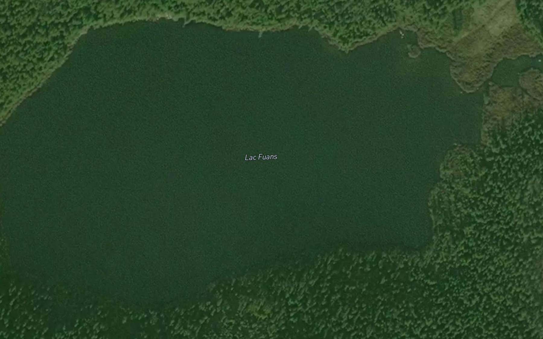 Satellite map of the Lac Fuans