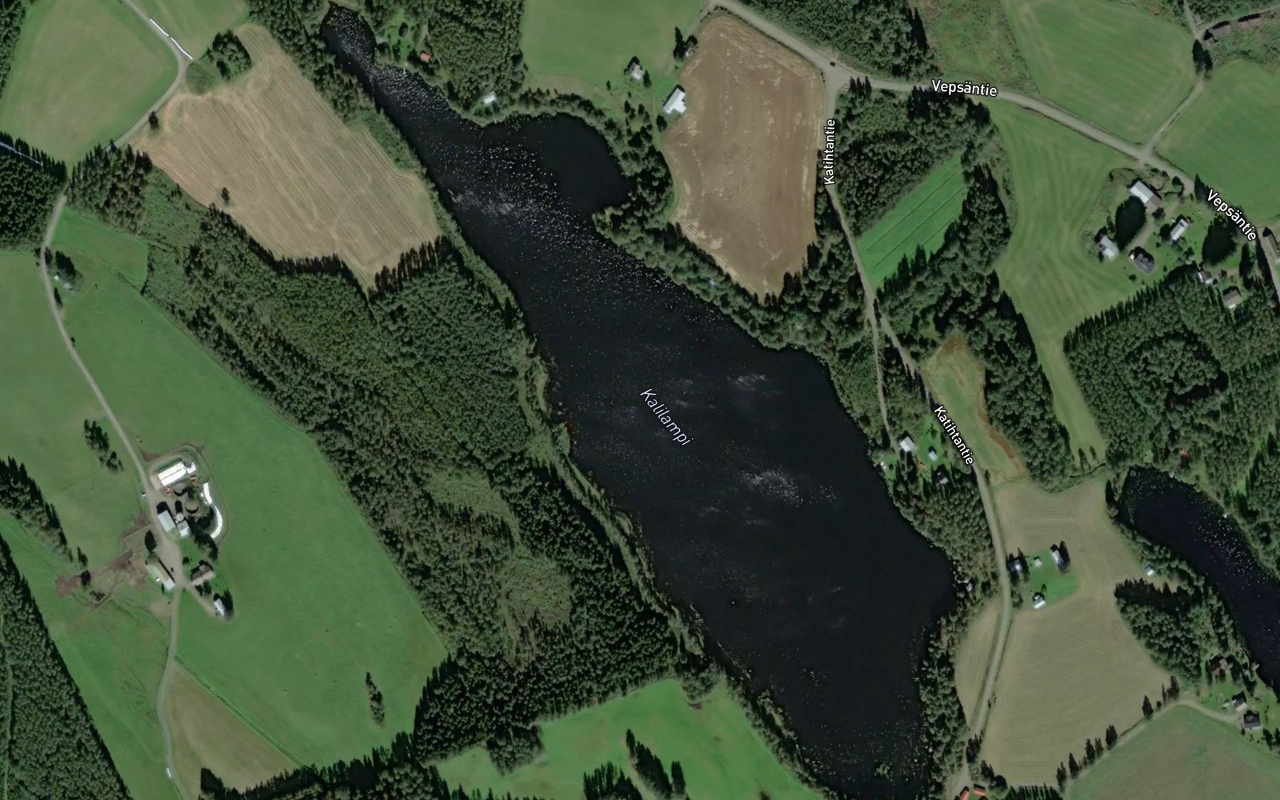 Satellite map of the Kalilampi