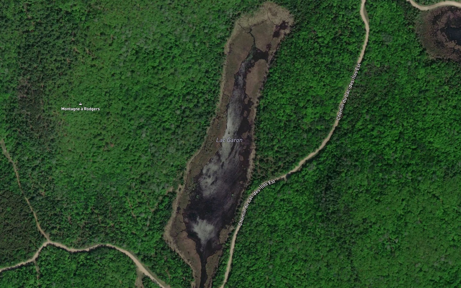 Satellite map of the Lac Garon
