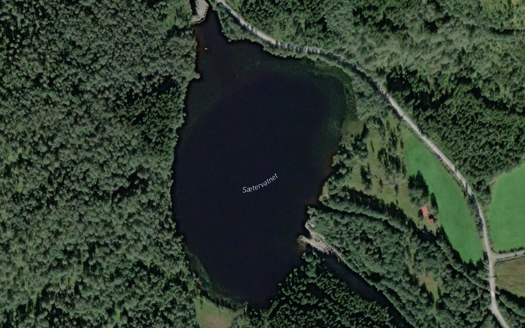 Satellite map of the Setervatnet