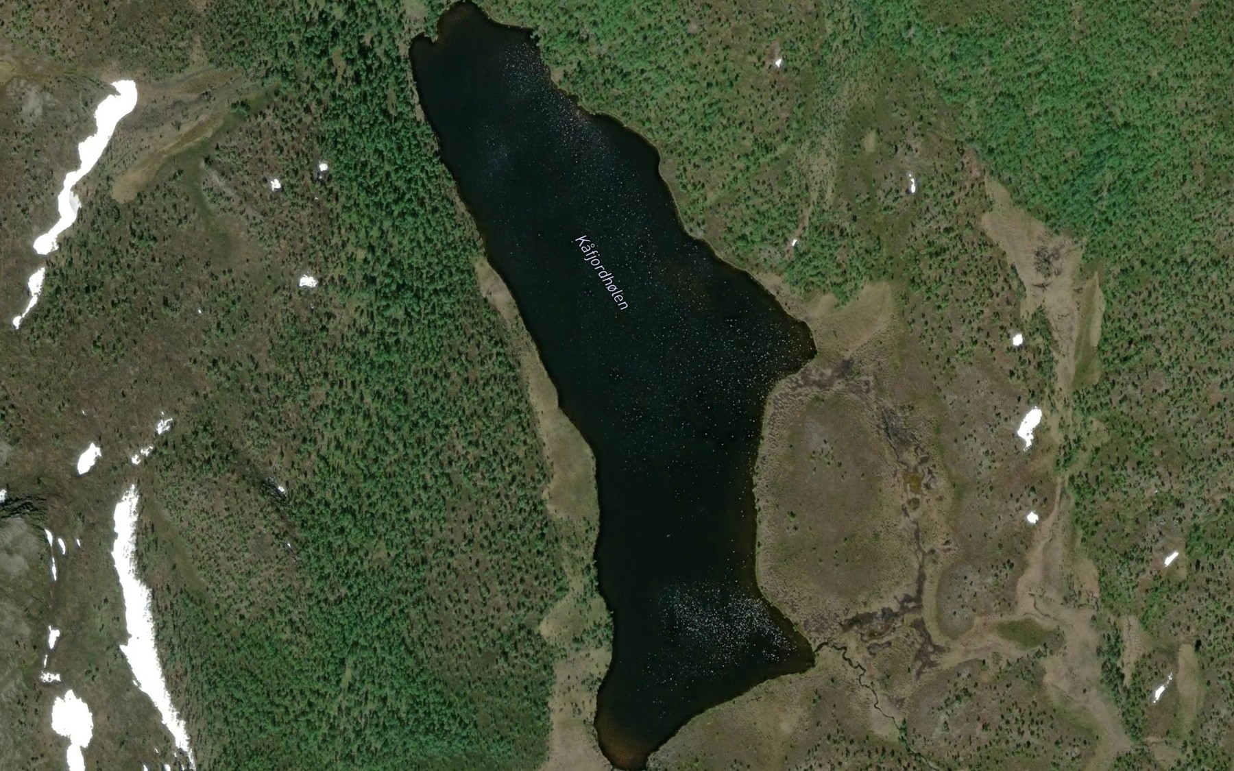 Satellite map of the Kafjordholla