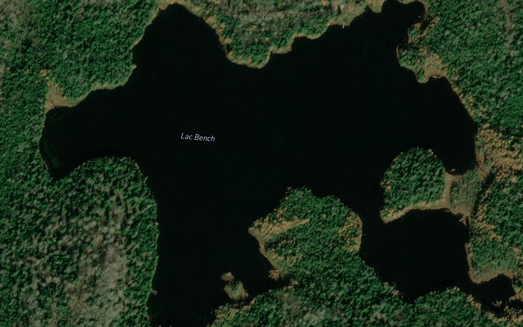 Satellite map of the Lac Bench