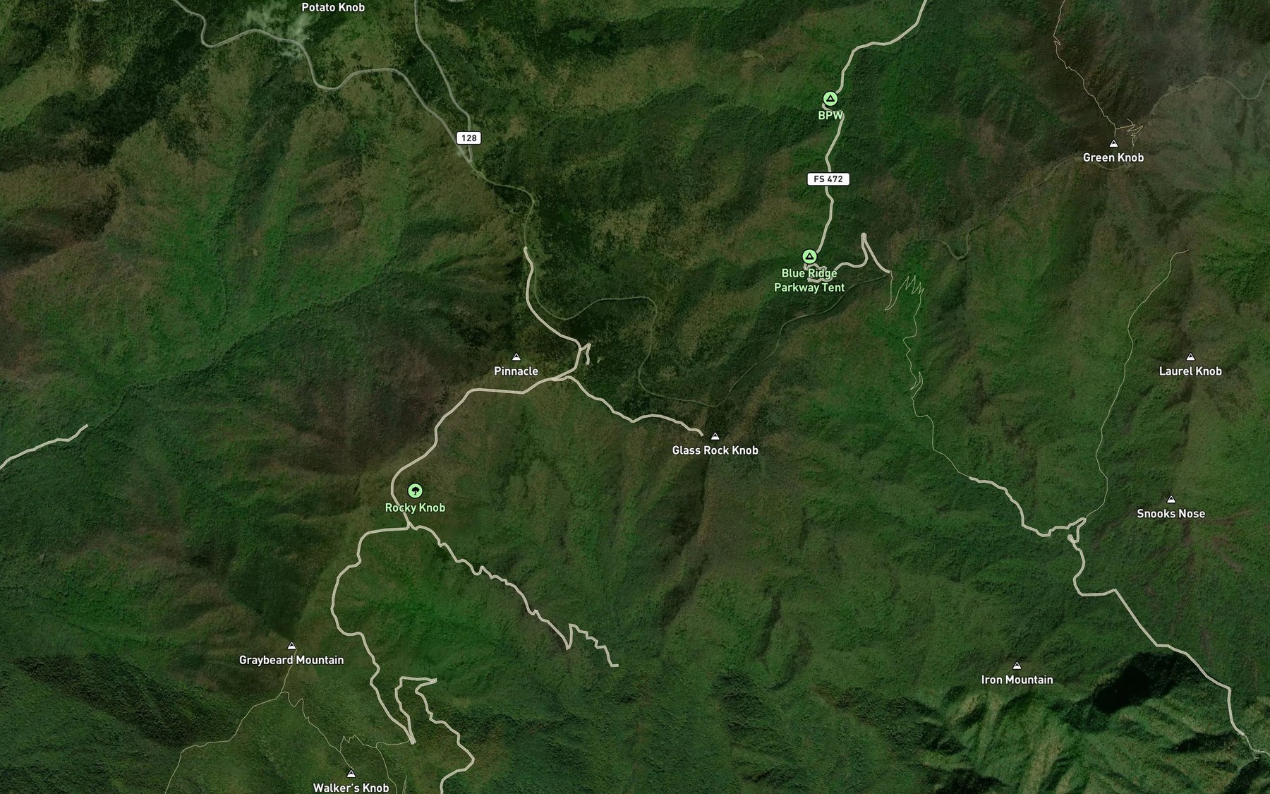 Satellite map of the Hemphill Spring