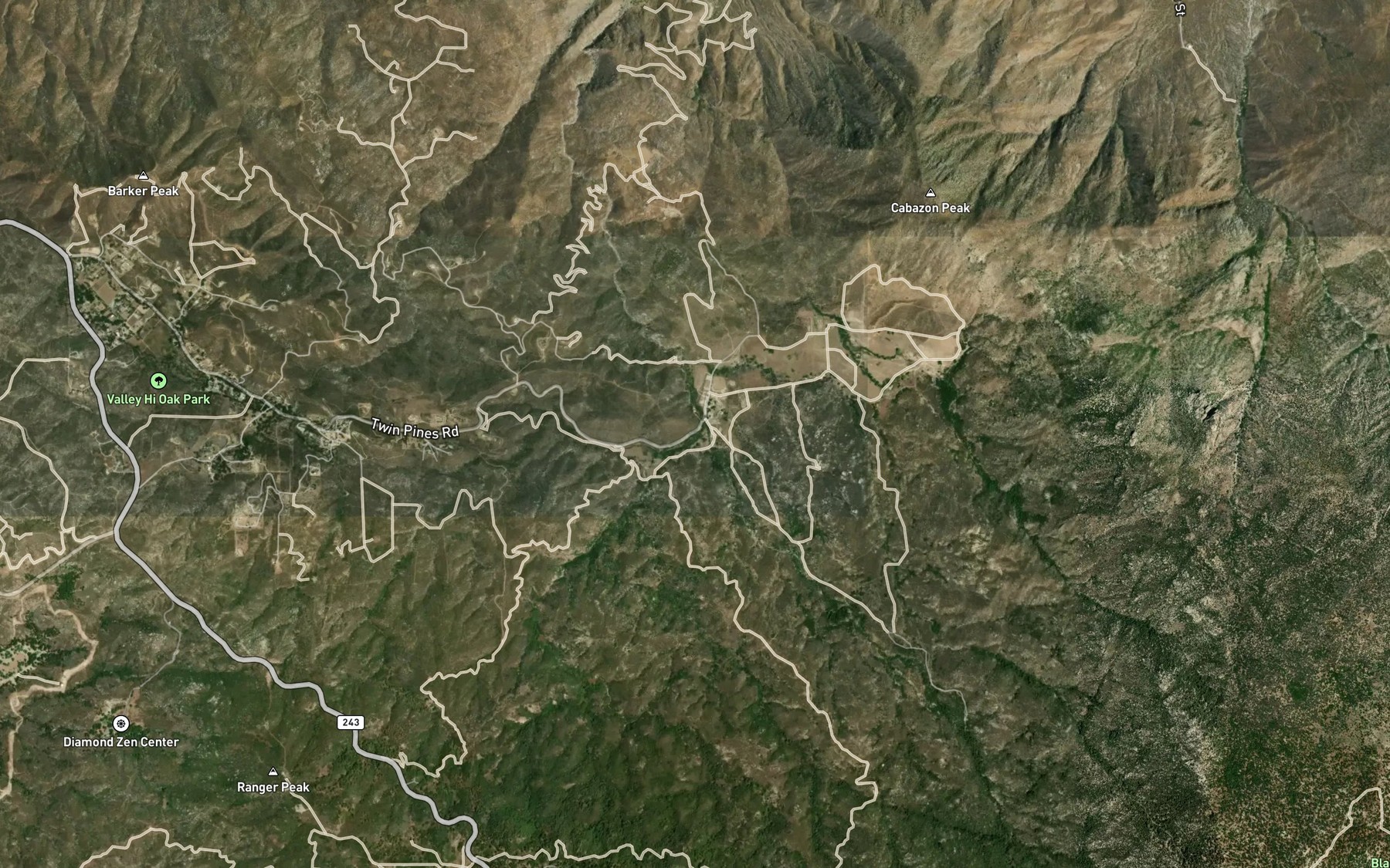 Satellite map of the Azalea Creek