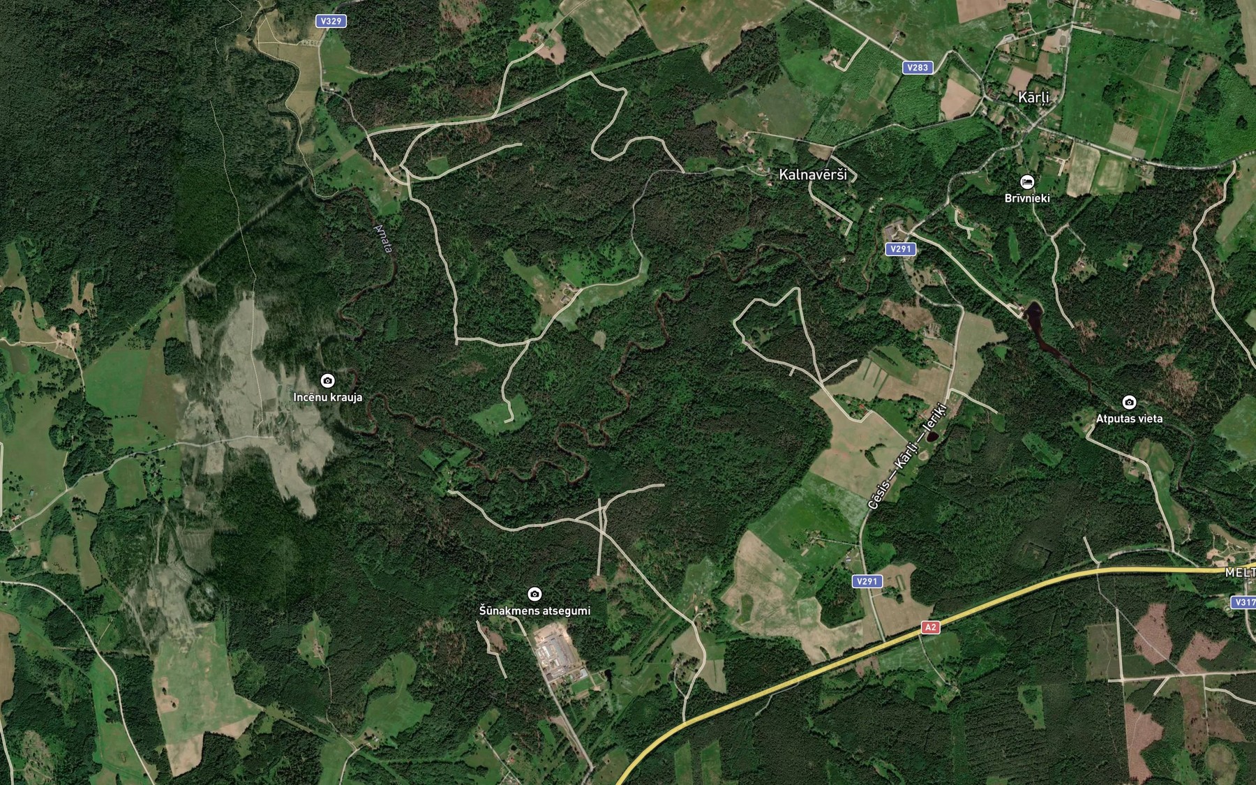 Satellite map of the Perlupe