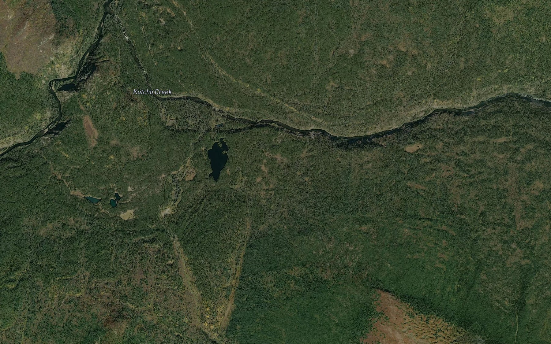 Satellite map of the Faulkner Creek