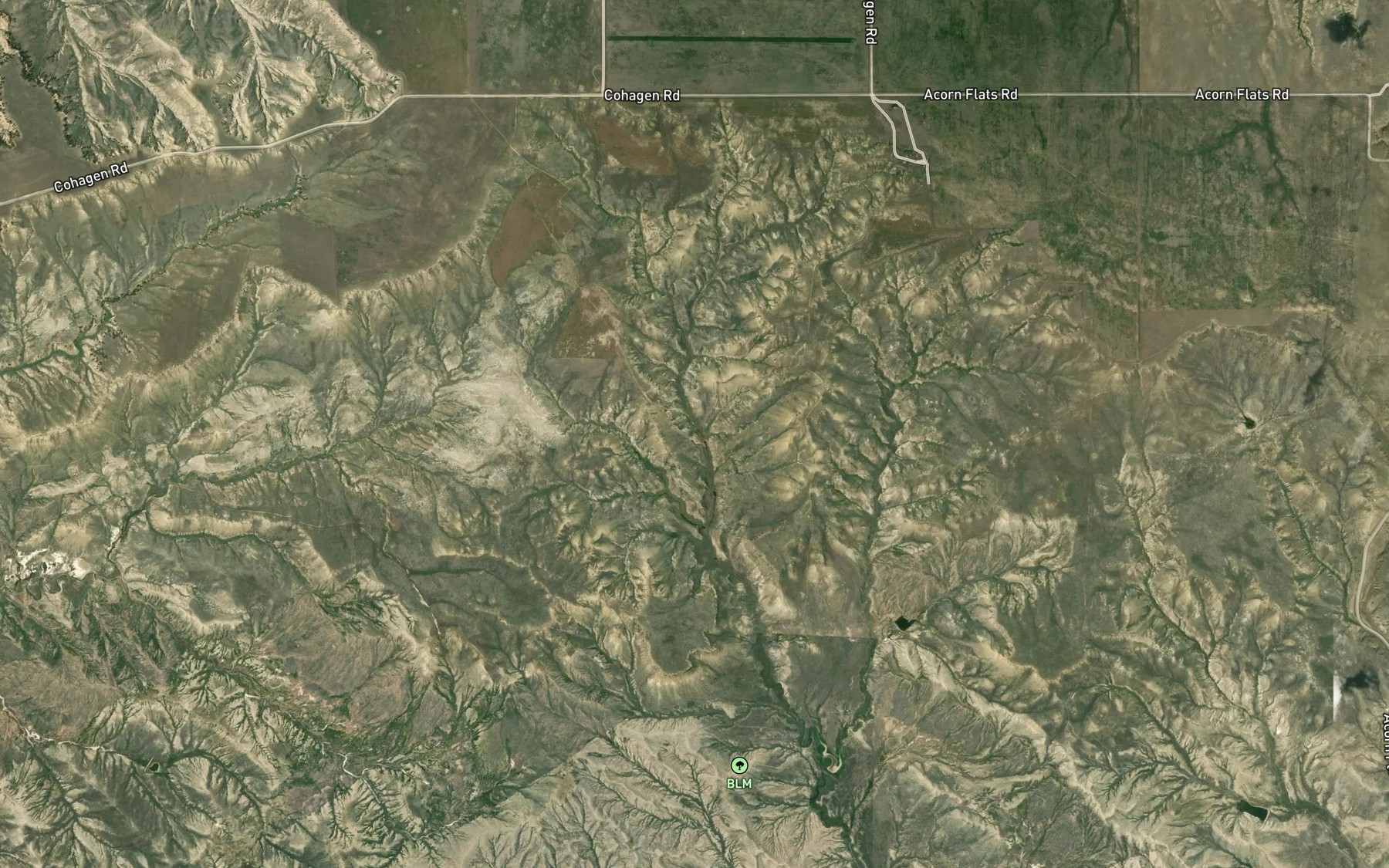 Satellite map of the Wilkes Spring