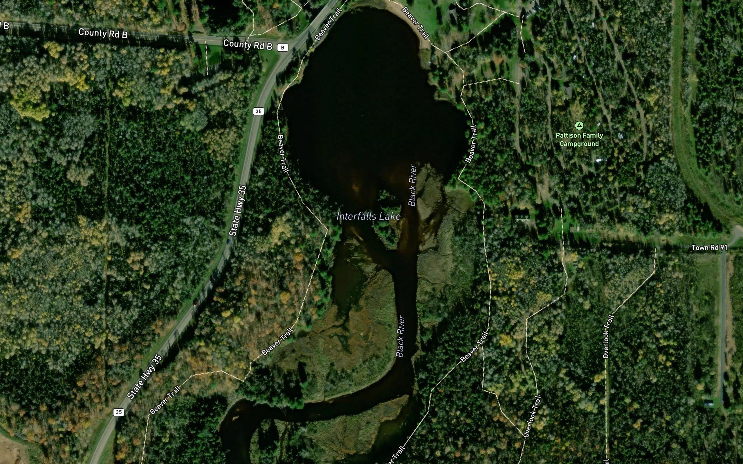 Interfalls Lake