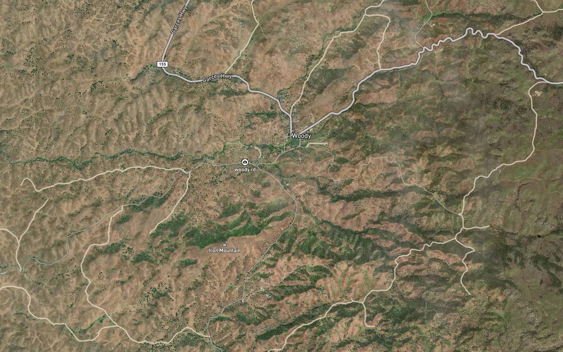 Satellite map of the Wildcat Creek