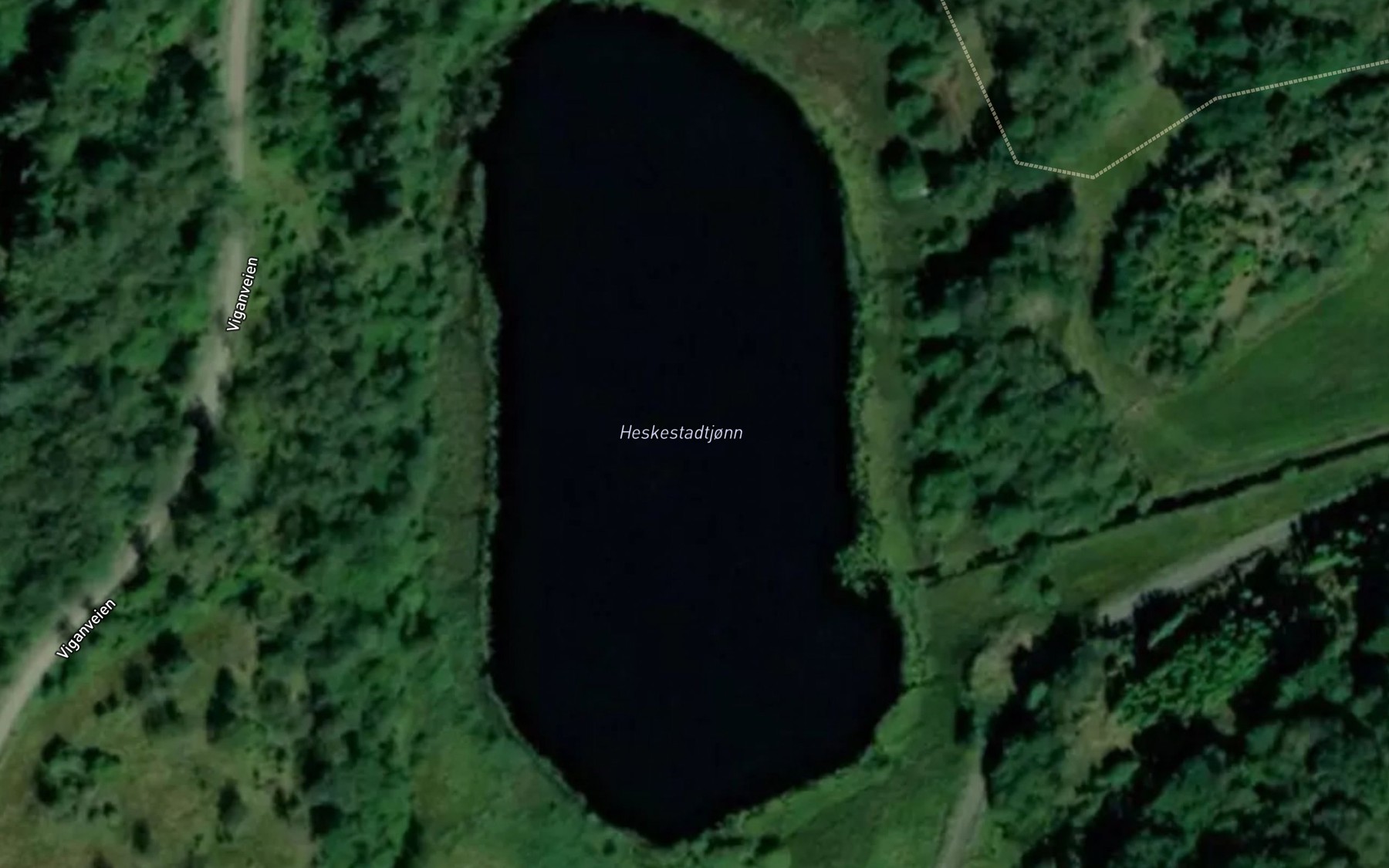 Satellite map of the Heskestadtjonn