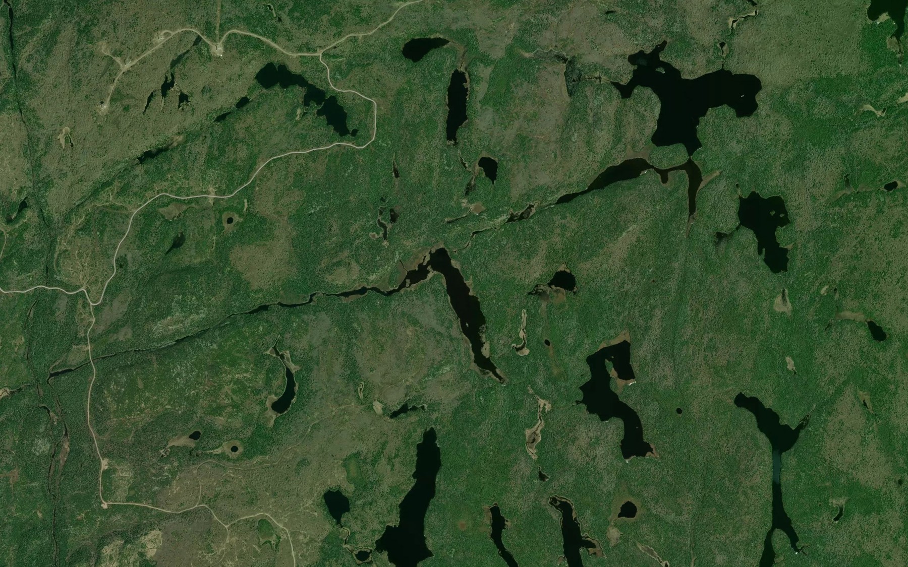 Satellite map of the Sprat Lake