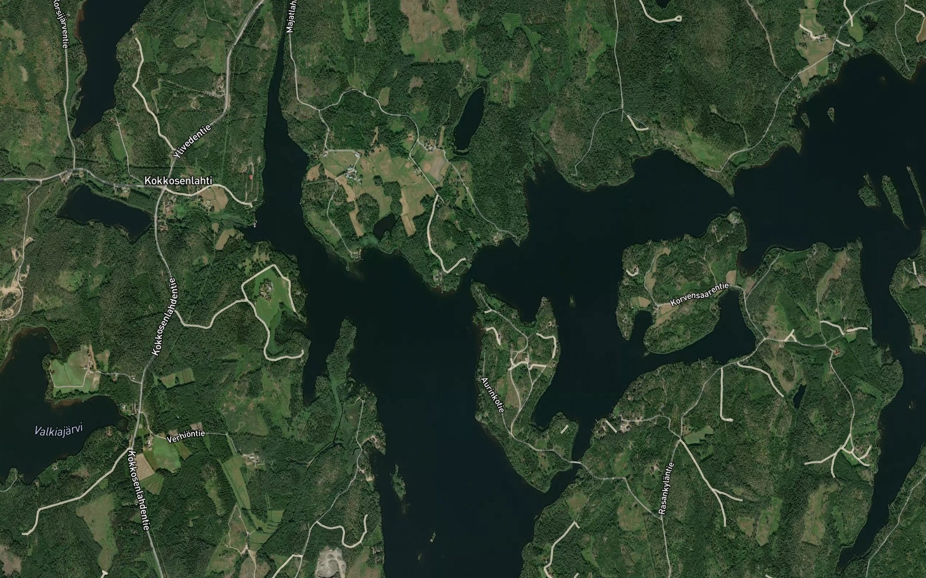 Satellite map of the Hamyytsalmi