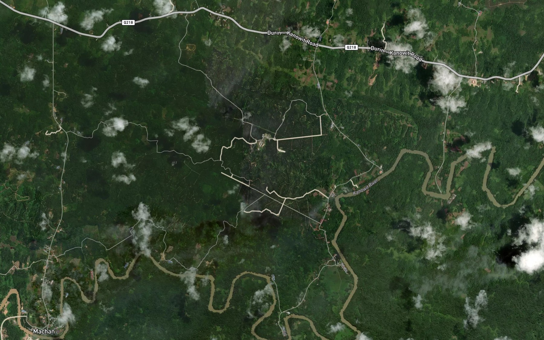 Satellite map of the Sungai Kelimut