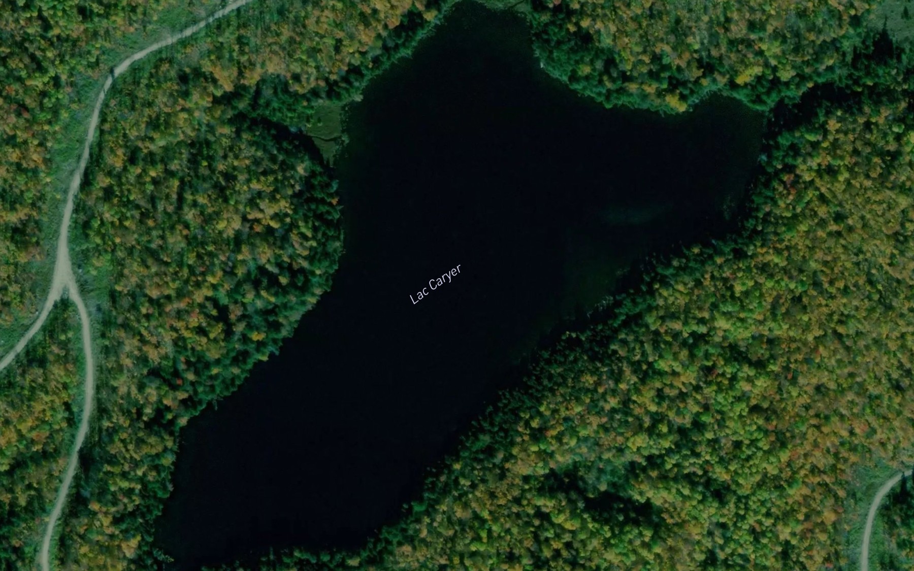 Satellite map of the Lac Caryer