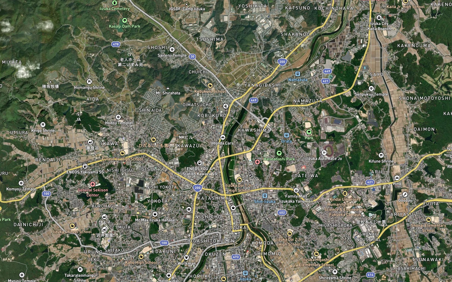 Satellite map of the Kengeiji Gawa