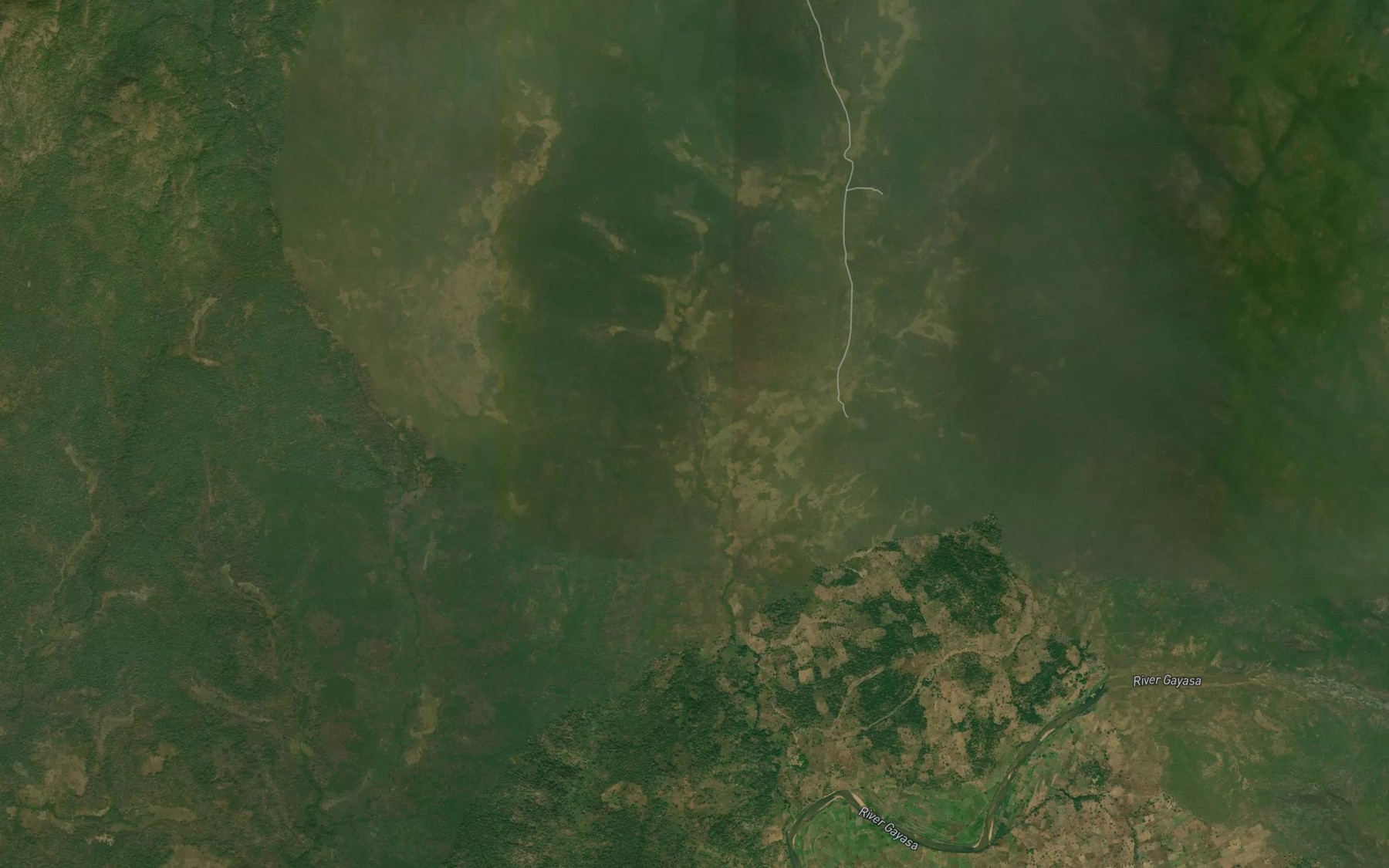 Satellite map of the River Fini