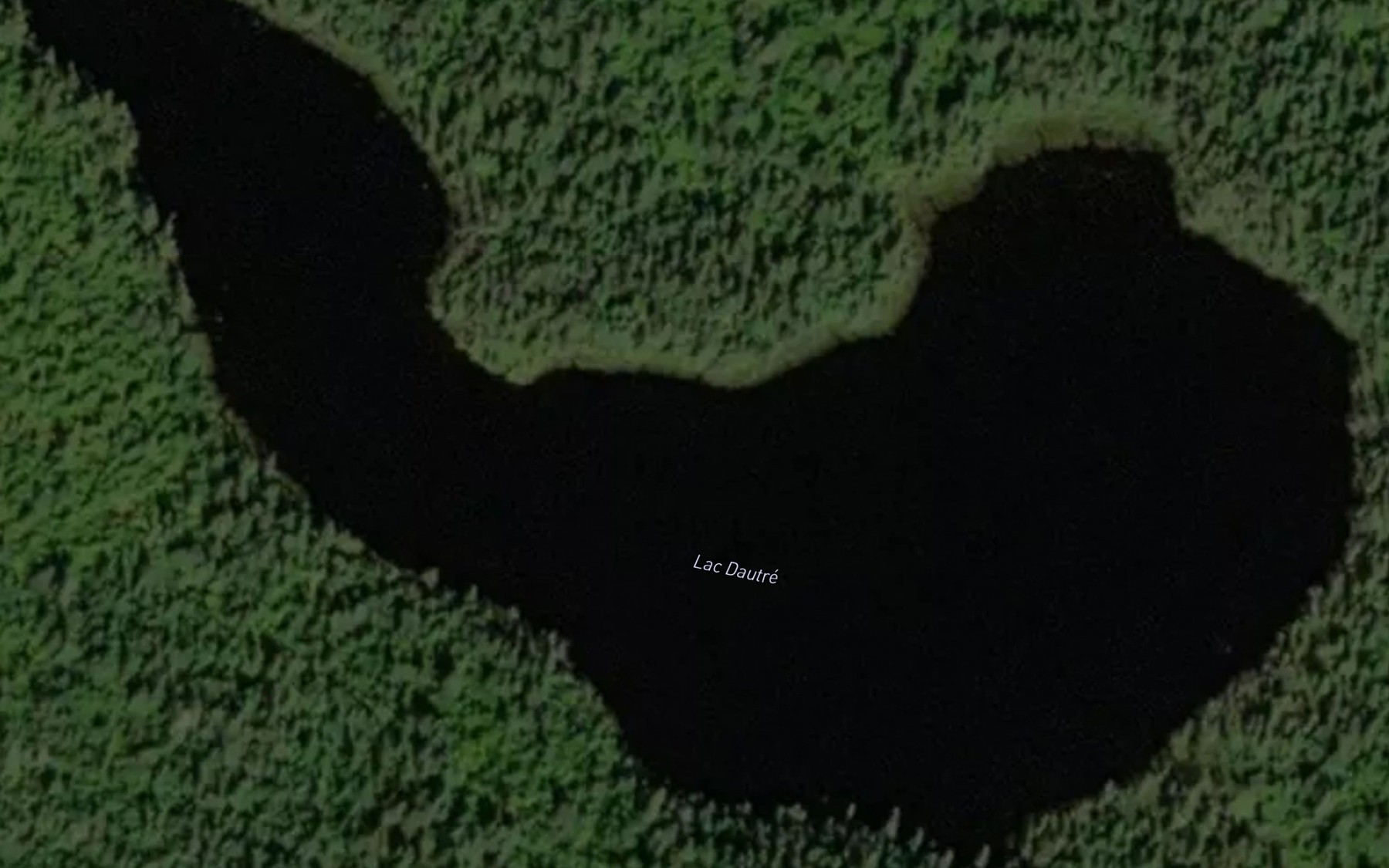 Satellite map of the Lac Dautre