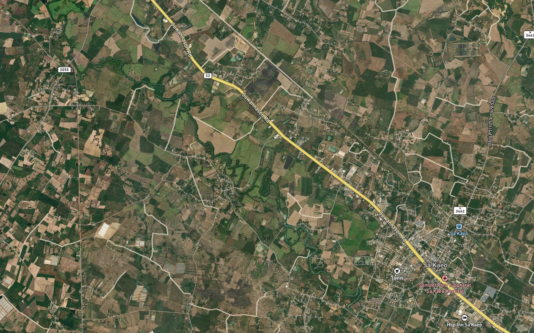 Satellite map of the Khlong Mi