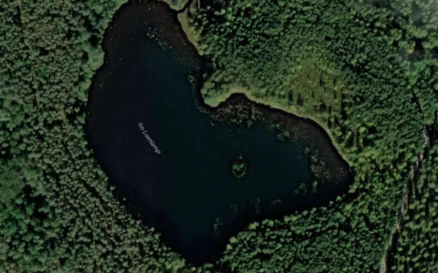 Satellite map of the Iso Luanlampi
