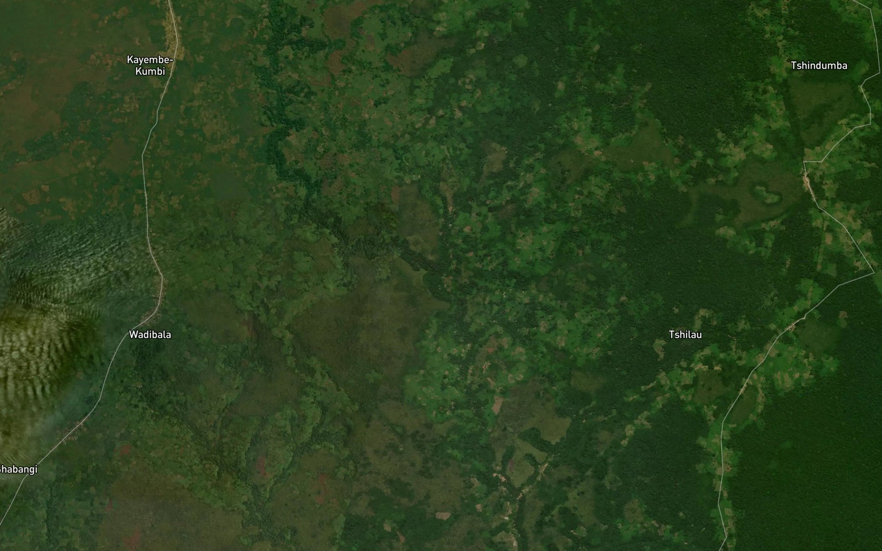 Satellite map of the Mushinda