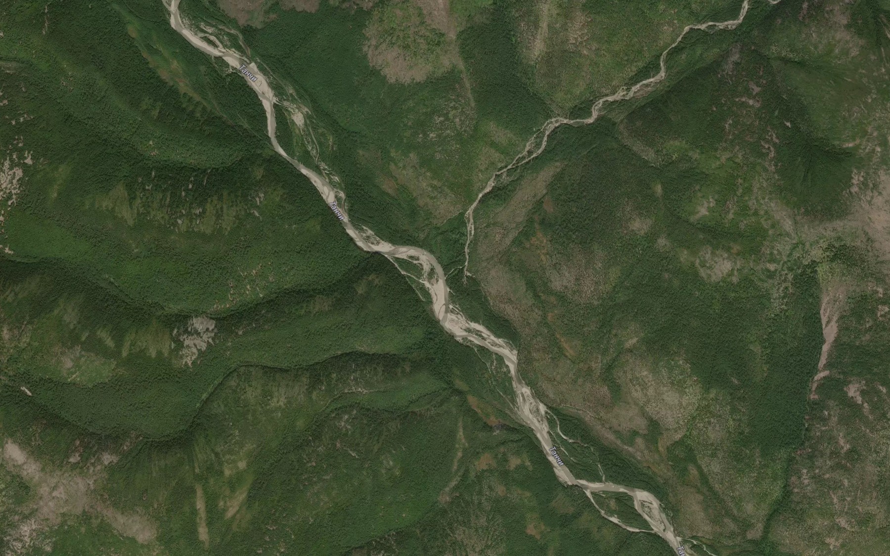 Satellite map of the Ulaykan Pervyy